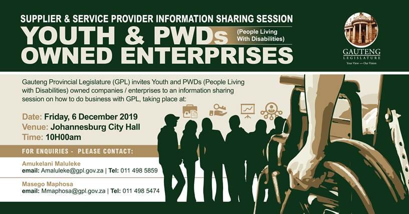 Information session for Youth- & PWD-owned enterprises