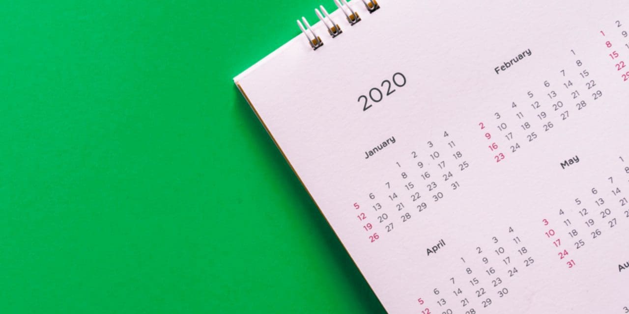 Institutional Calendar 2020