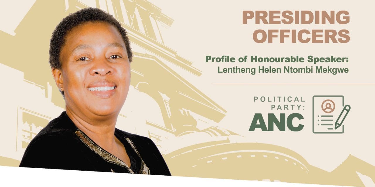 Speaker Ntombi Mekgwe