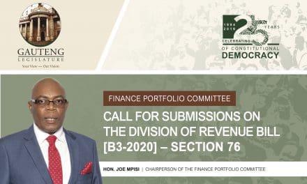 Call for submissions: Division of Revenue Bill [B3-2020]