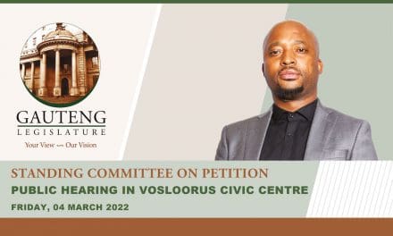 PETITIONS HEARING IN VOSLOORUS ON FRIDAY 4 MARCH