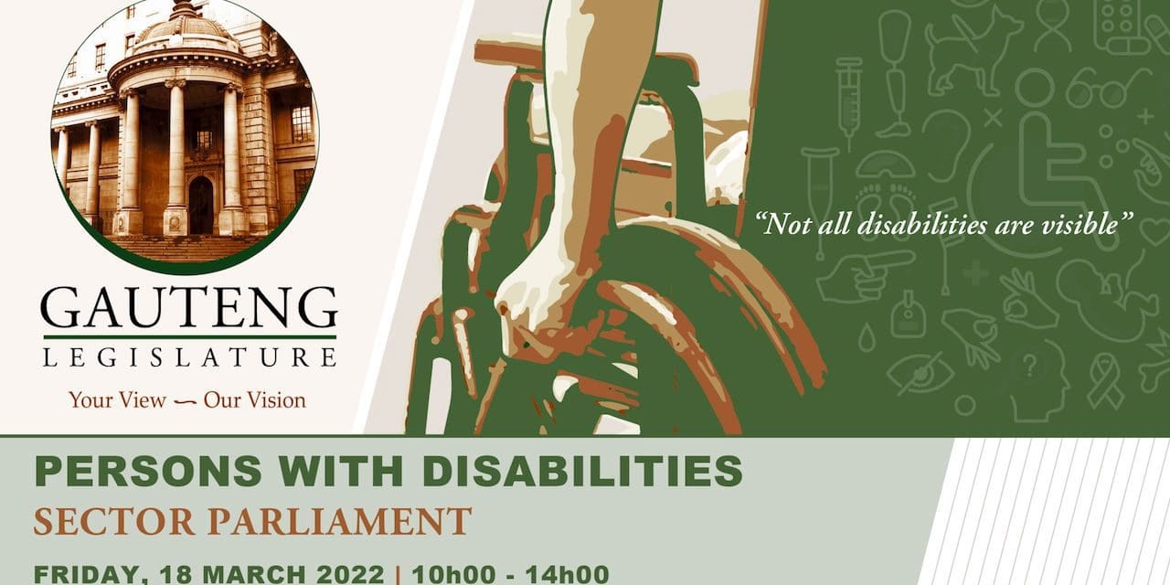 PERSONS WITH DISABILITIES SECTOR PARLIAMENT, 18 MARCH 2022