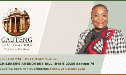 GPL INVITES PUBLIC TO COMMENT ON THE CHILDREN’S AMENDMENT BILL [B18 B-2020] Section 76