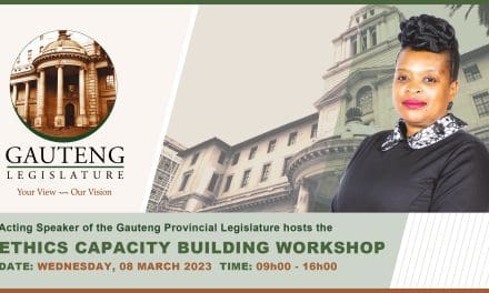 ETHICS CAPACITY BUILDING WORKSHOP FOR MPLs, GAUTENG SPEAKERS FORUM (GSF) & GPL STAFF