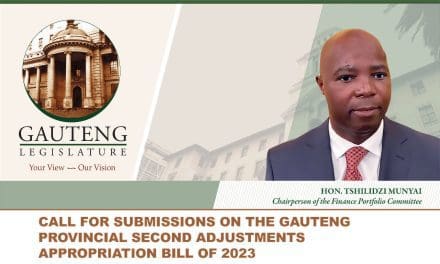 CALL FOR SUBMISSIONS ON THE GAUTENG PROVINCIAL SECOND ADJUSTMENTS APPROPRIATION BILL OF 2023