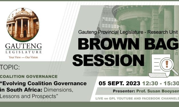 Brown Bag Session: “Evolving coalition governance in South Africa: dimensions, lessons and prospects”