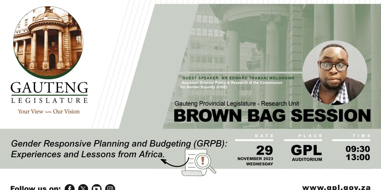 Gender Responsive Planning and Budgeting (GRPB): Experiences and Lessons from Africa