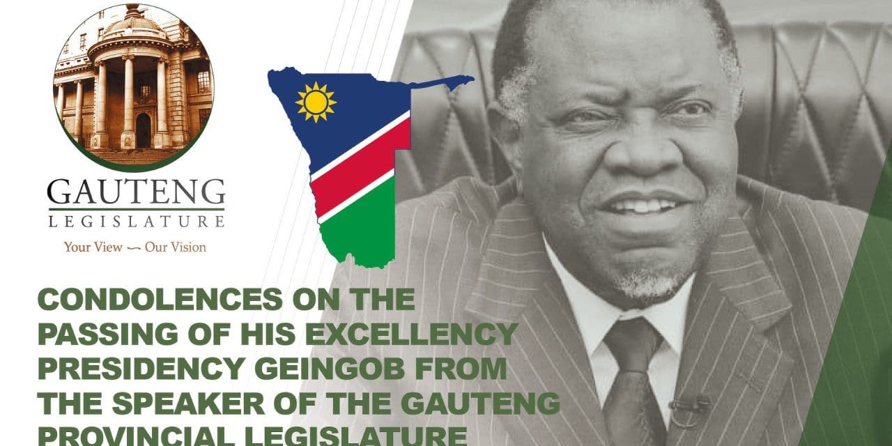 Condolences on the Passing of His Excellency Dr Hage Geingob
