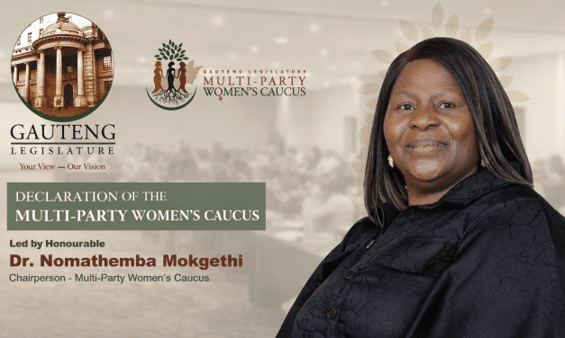 DECLARATION OF THE GAUTENG LEGISLATURE MULTI-PARTY WOMEN’S CAUCUS