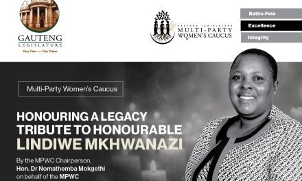 TRIBUTE TO HONOURABLE LINDIWE MKHWANAZI